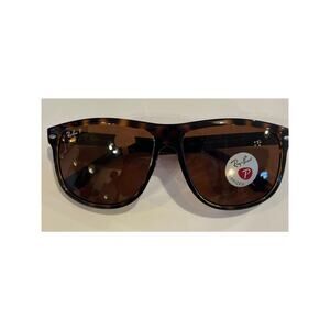 Ray-Ban Sunglasses Boyfriend - Havana Frames with Polarized Brown Lenses - New